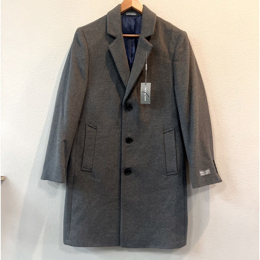 Michael Kors Wool Cashmere Blend‎ Overcoat Walker Coat 36R Gray